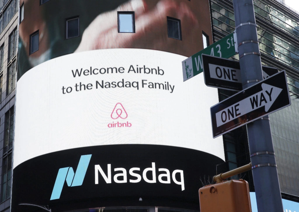 Airbnb legt explosiven Börsenstart hin Onlineplattform Airbnb legt explosiven Börsenstart hin