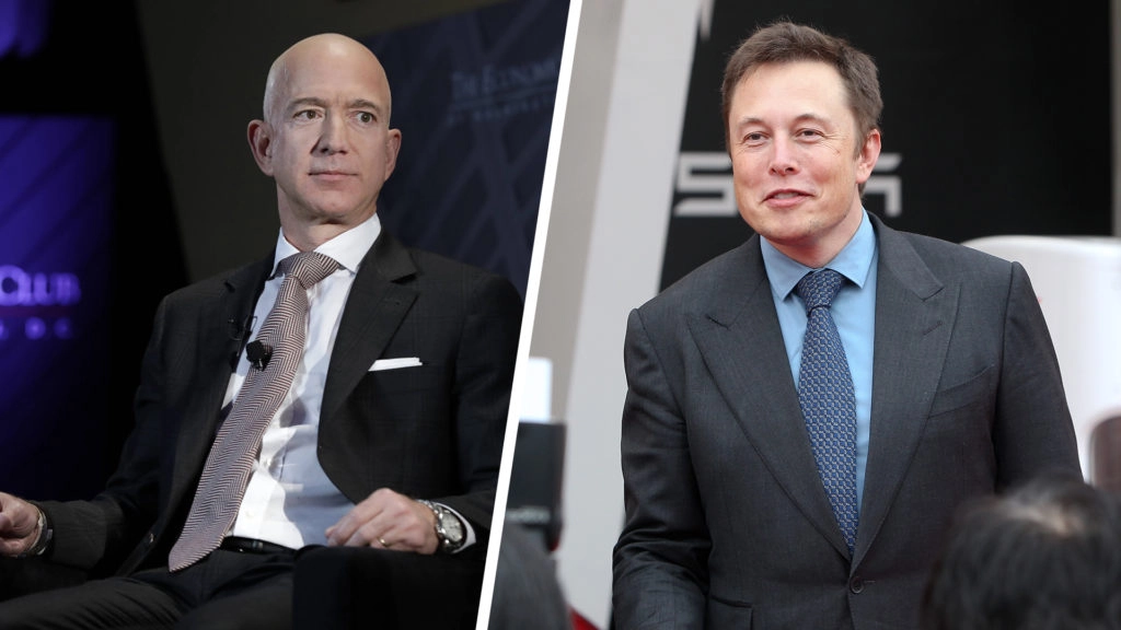 Elon Musk und Jeff Bezos streiten über Satelliten-Umlaufbahnen