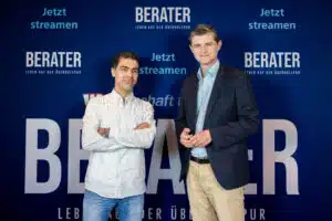 Julien Backhaus und Dr. Franz Hölzl auf der Berater Leben auf der Überholspur 3 Premiere