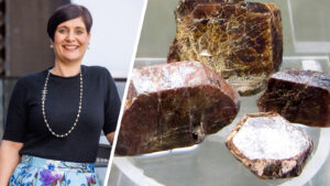 Splitbild Nadine Rajner / Seltene Erden