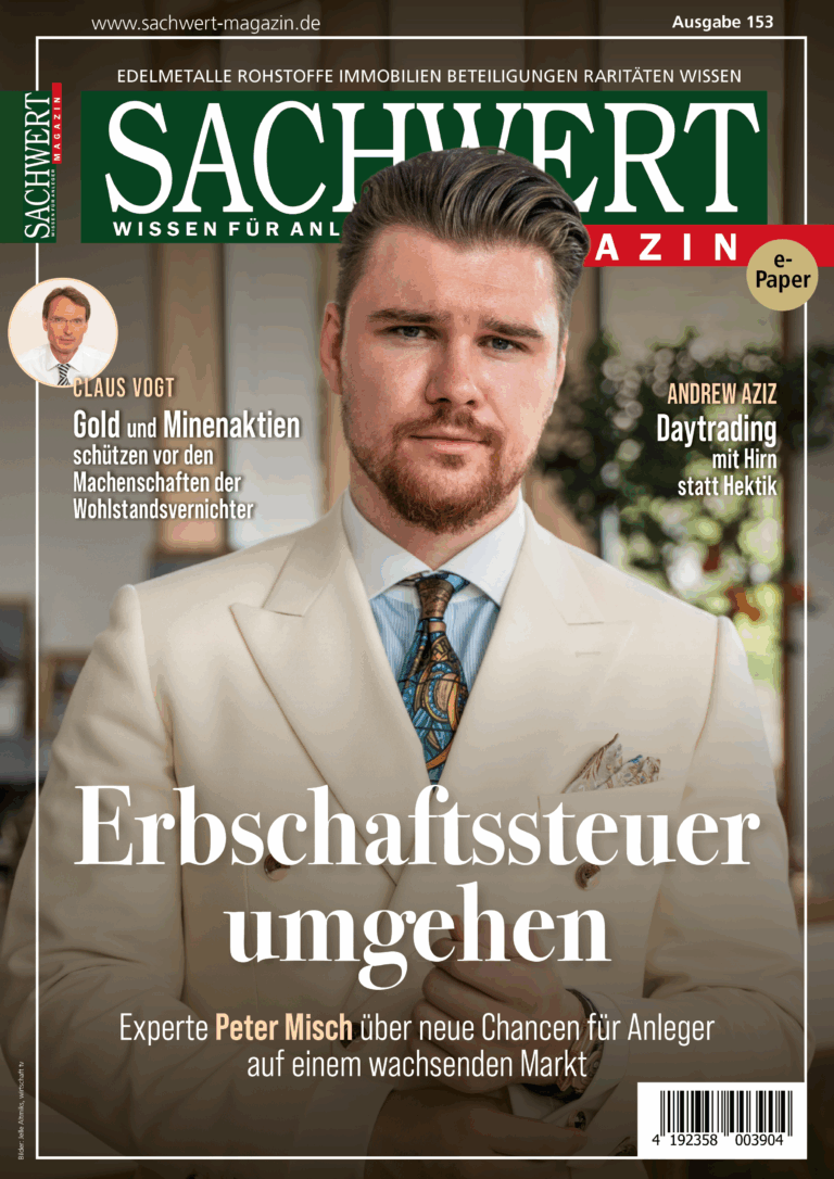 SACHWERT Magazin ePaper 153 Cover mit Peter Misch