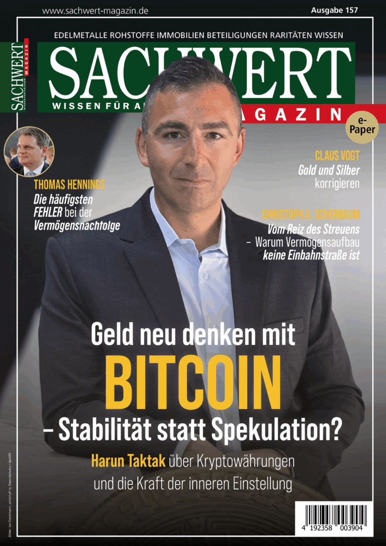 SACHWERT Magazin ePaper 157 Cover mit Harun Taktak