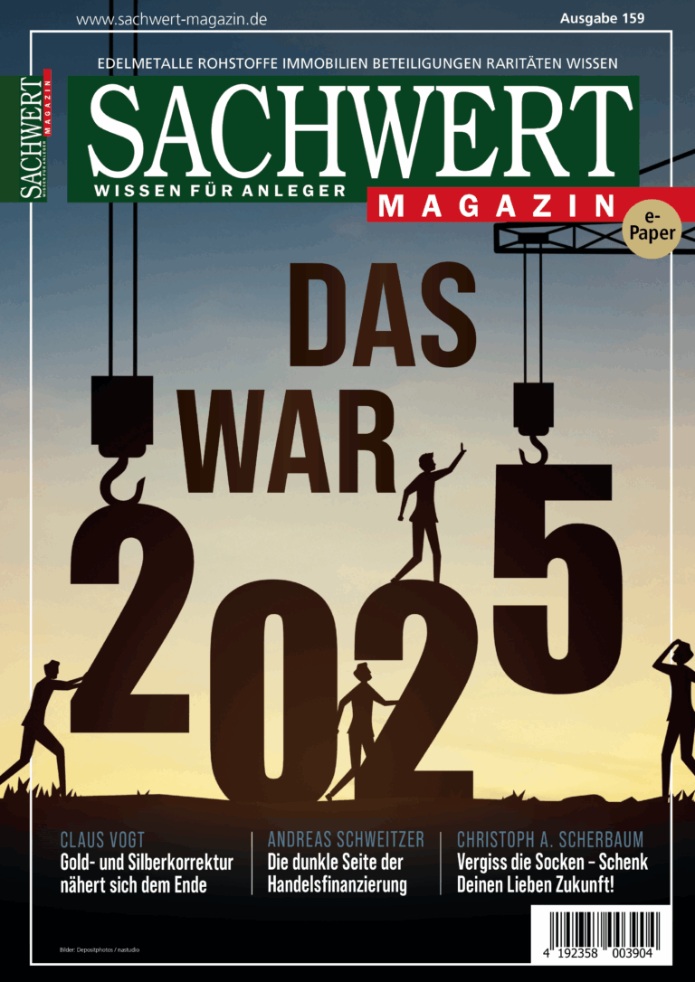 SACHWERT Magazin ePaper, Ausgabe 159 SACHWERT Magazin ePaper 159 Cover