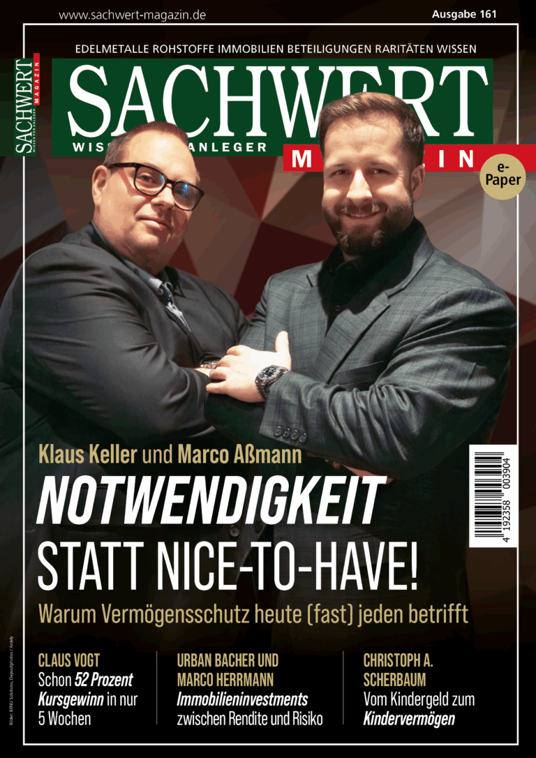 SACHWERT Magazin ePaper 161 Cover Klaus Keller und Marco Aßmann
